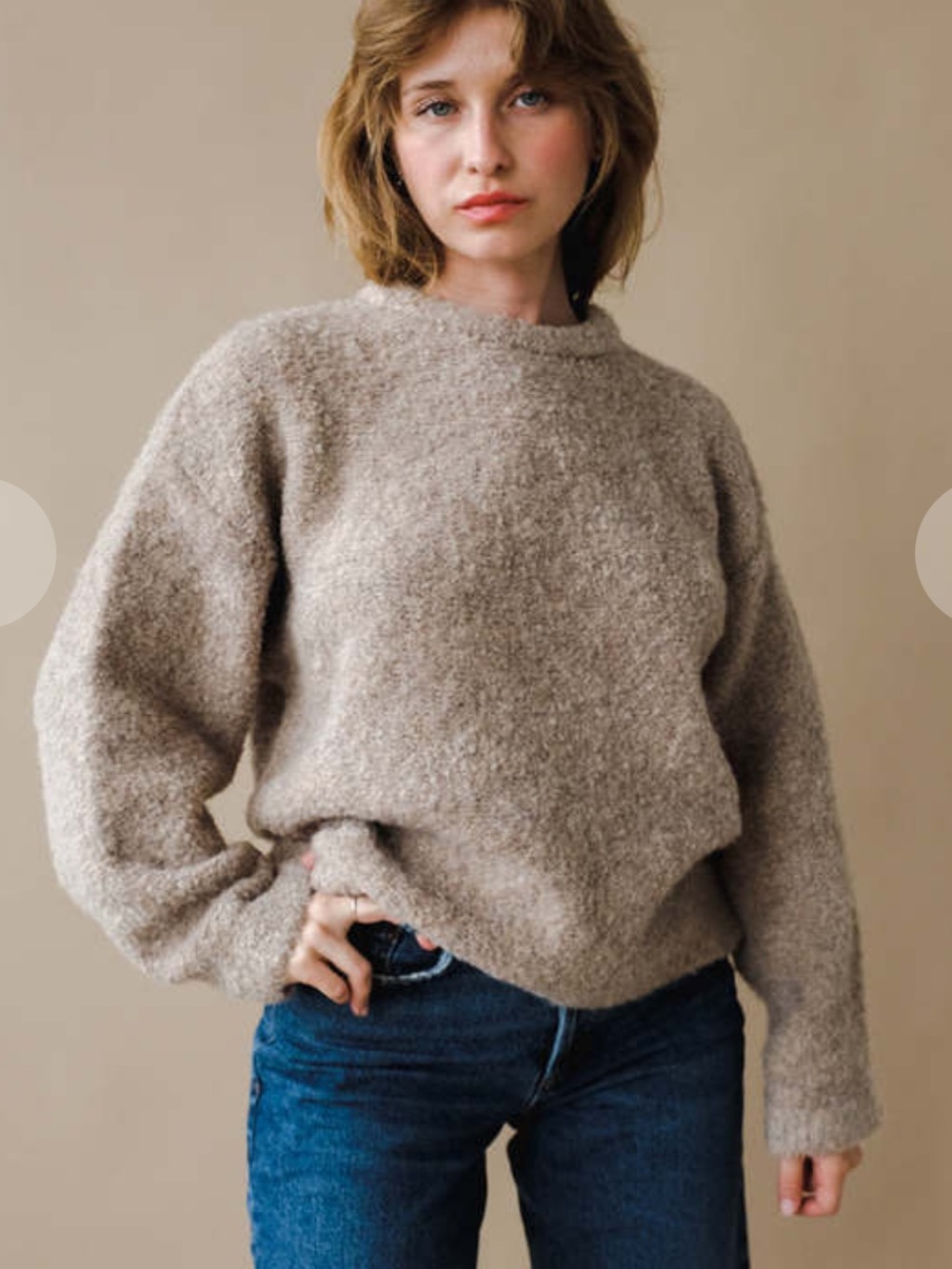 Le Bon Shoppe Envie Sweater - Mushroom Size M/L